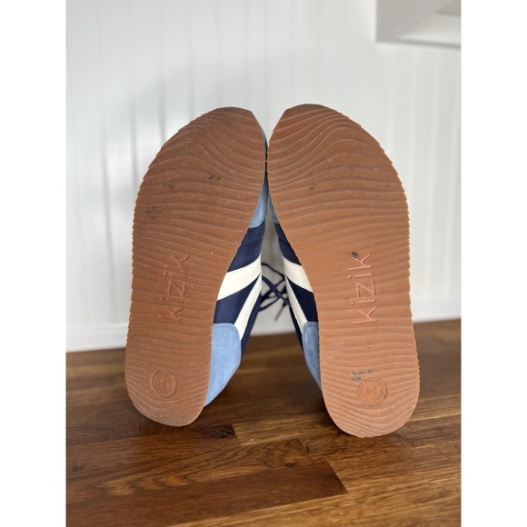 Kizik Milan Naval Academy Blue Sneakers Men's Size 12 Suede Lace-Up Tennis Shoes - Picture 9 of 11